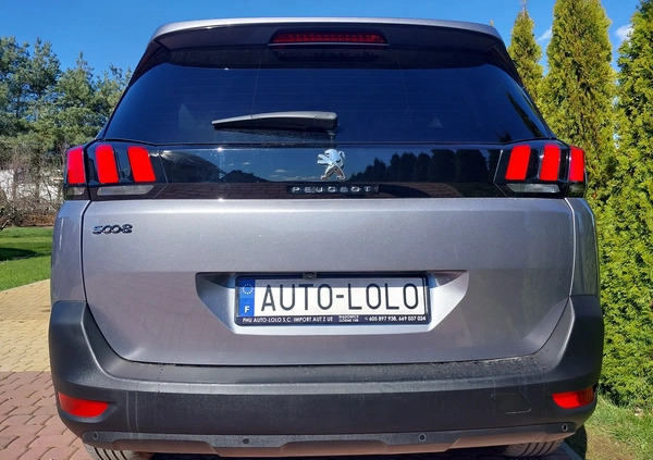 Peugeot 5008 cena 71500 przebieg: 167000, rok produkcji 2018 z Łazy małe 436